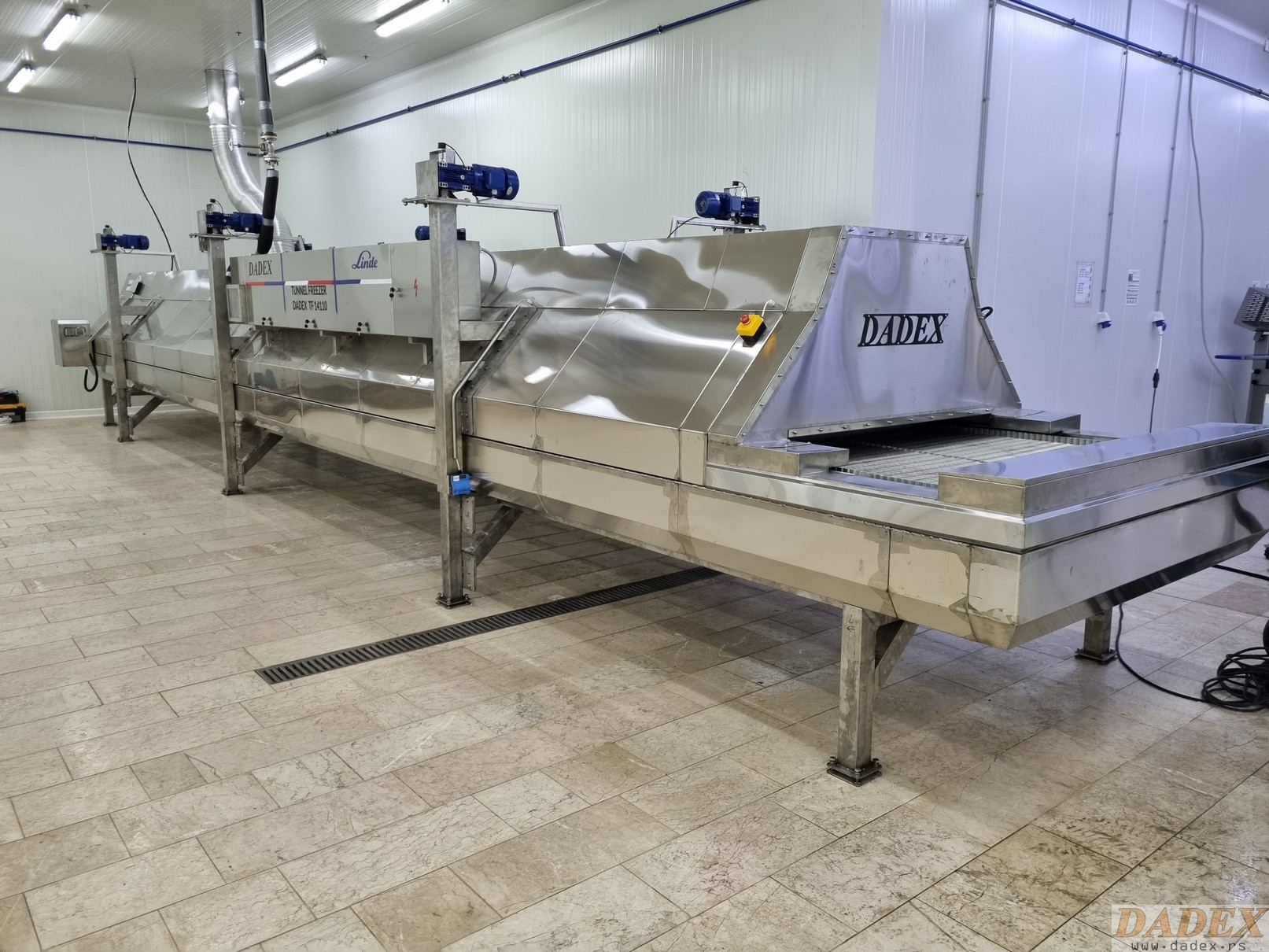 Congelator tunel criogenic DADEX - instalare completă