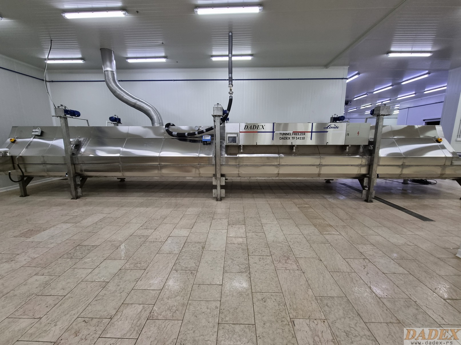 Congelator tunel criogenic DADEX - sistem complet cu ventilație